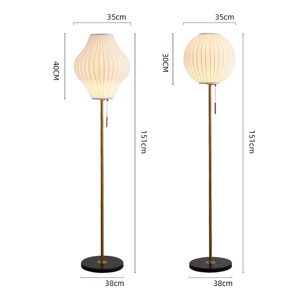 Classic Silk White Floor Lamp For Living Room - Image 10