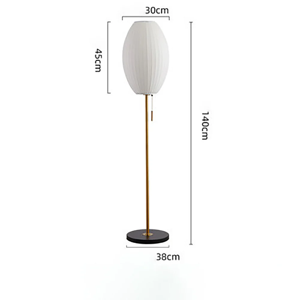 Classic Silk White Floor Lamp For Living Room - Image 12