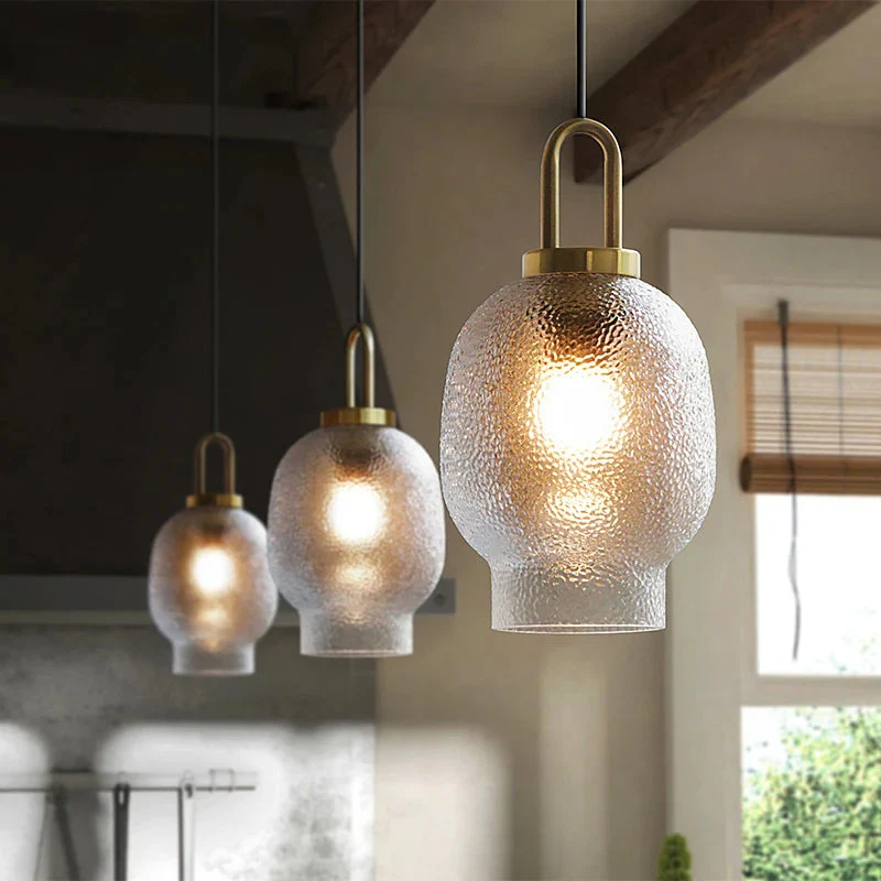 Clear Frosted Glass Pendant Light for Kitchen - Image 6