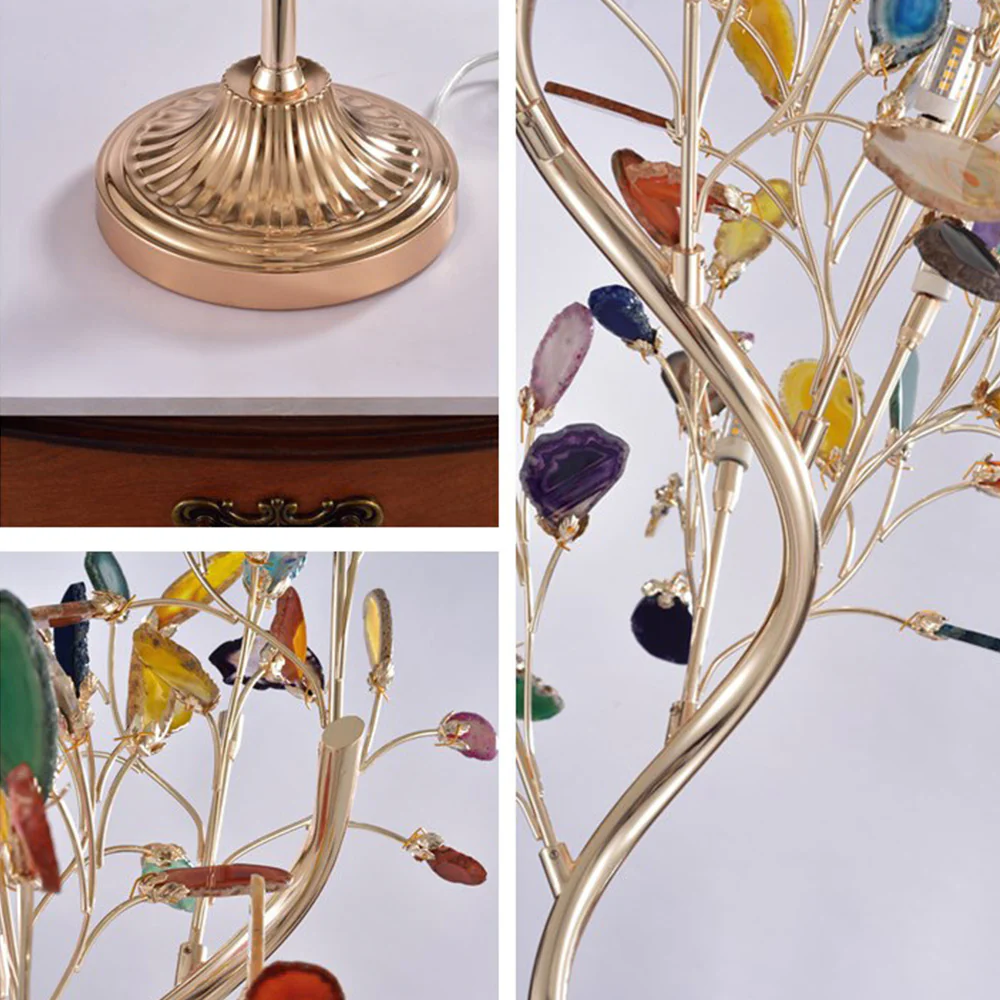 Colored Agate Tree Branch Shaped Floor lamp - Image 5