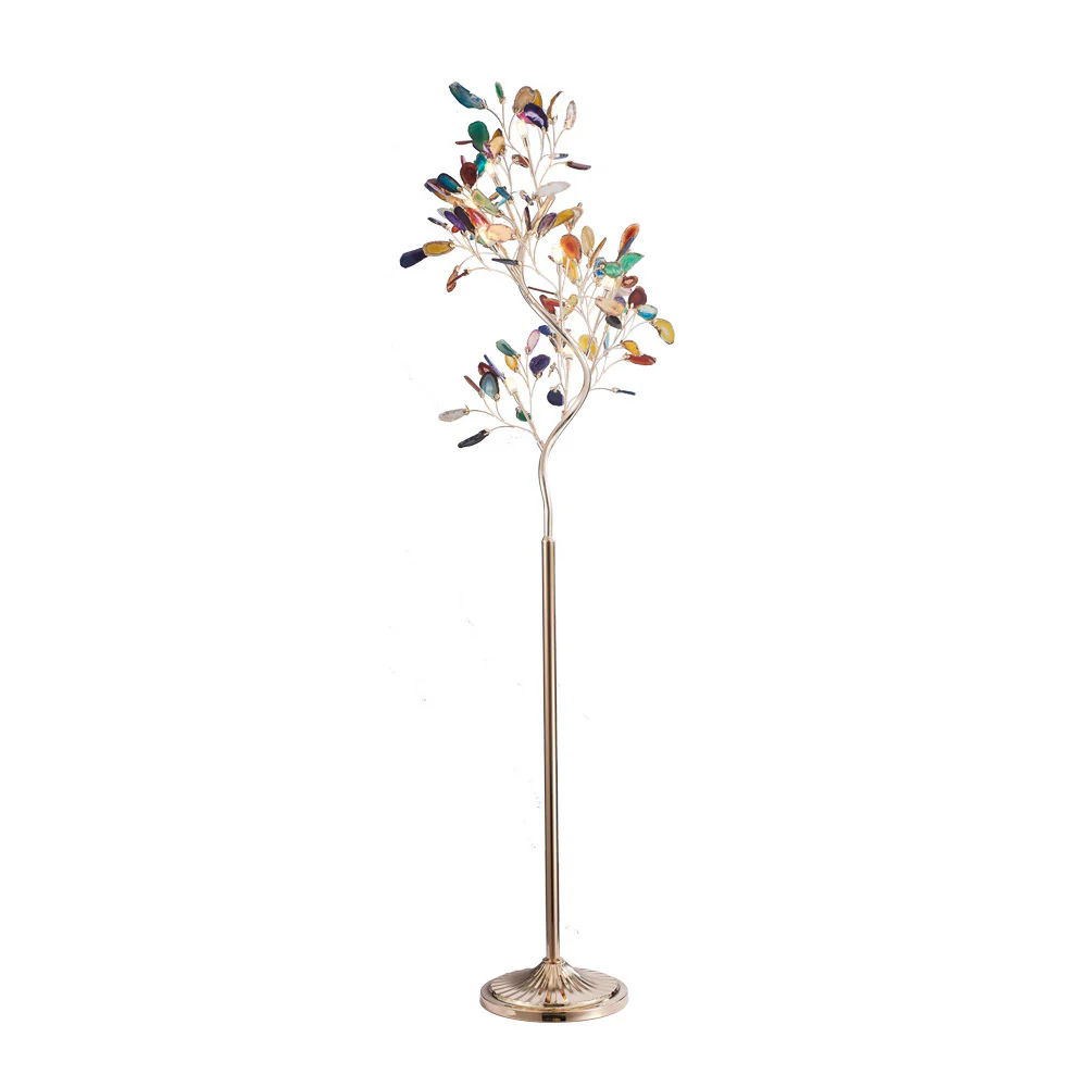 Colored Agate Tree Branch Shaped Floor lamp - Image 8