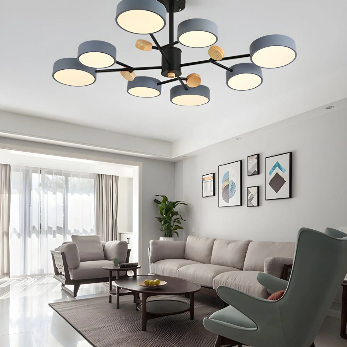 Contemporary Acrylic LED Hanging Pendant Light - Image 10