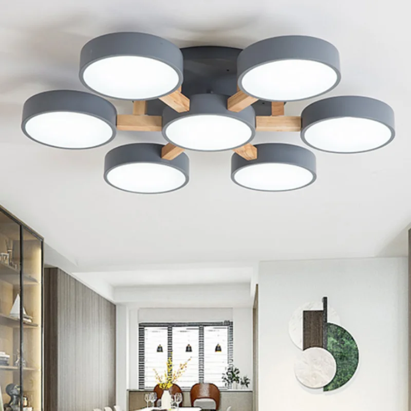 Contemporary Acrylic Multi-Heads Ceiling Light - Image 35