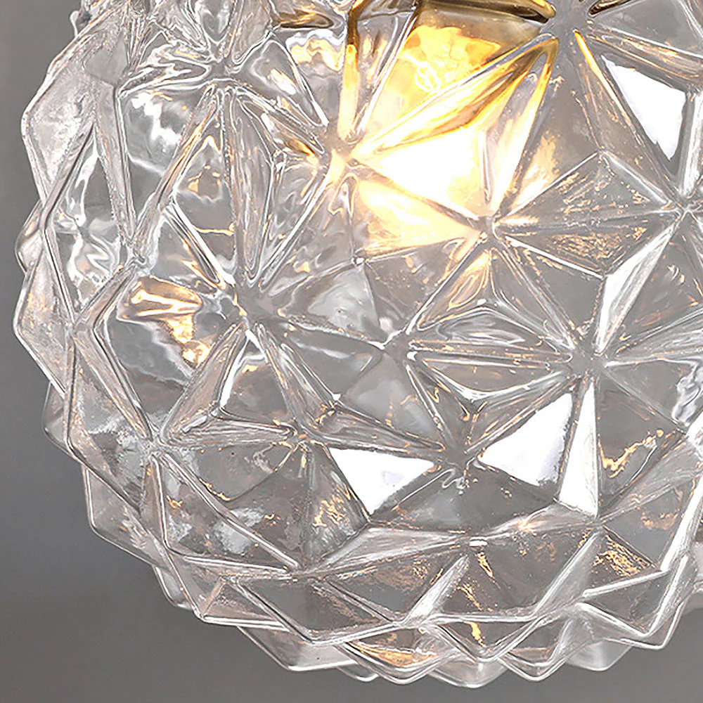 Contemporary Clear Glass Ball Hallway Ceiling Light - Image 12