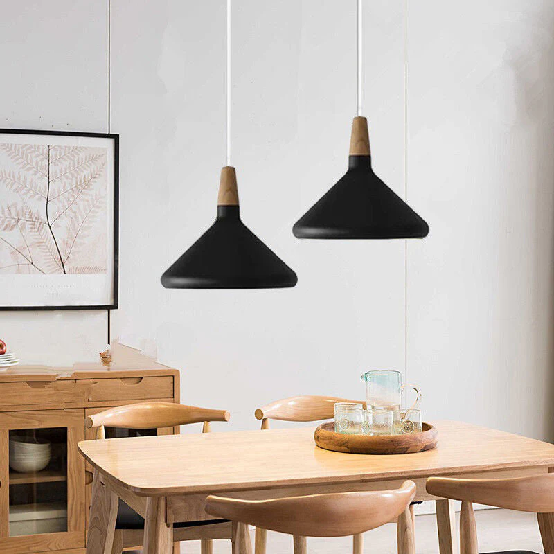 Contemporary Conical Colorful Metal Pendant Lamp - Image 10