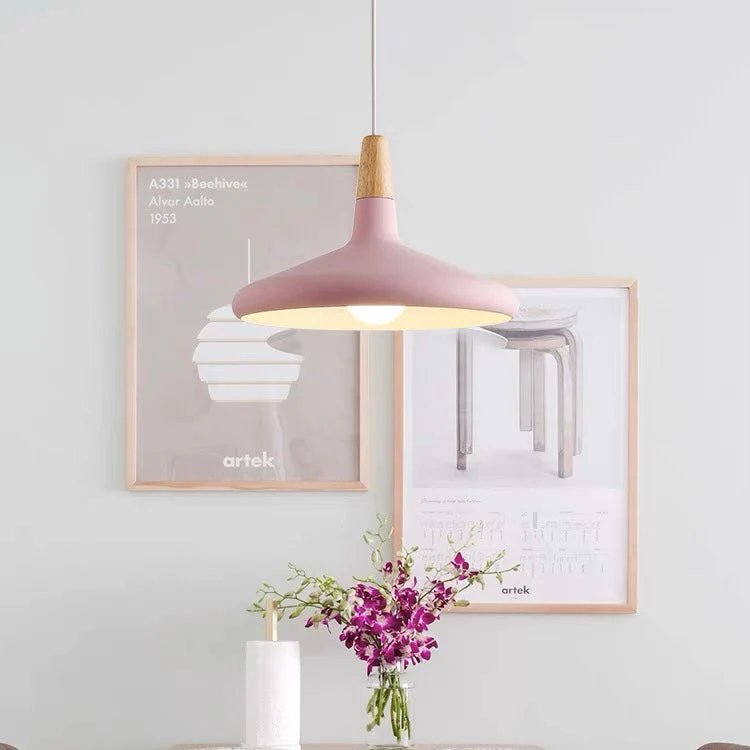 Contemporary Conical Colorful Metal Pendant Lamp - Image 16