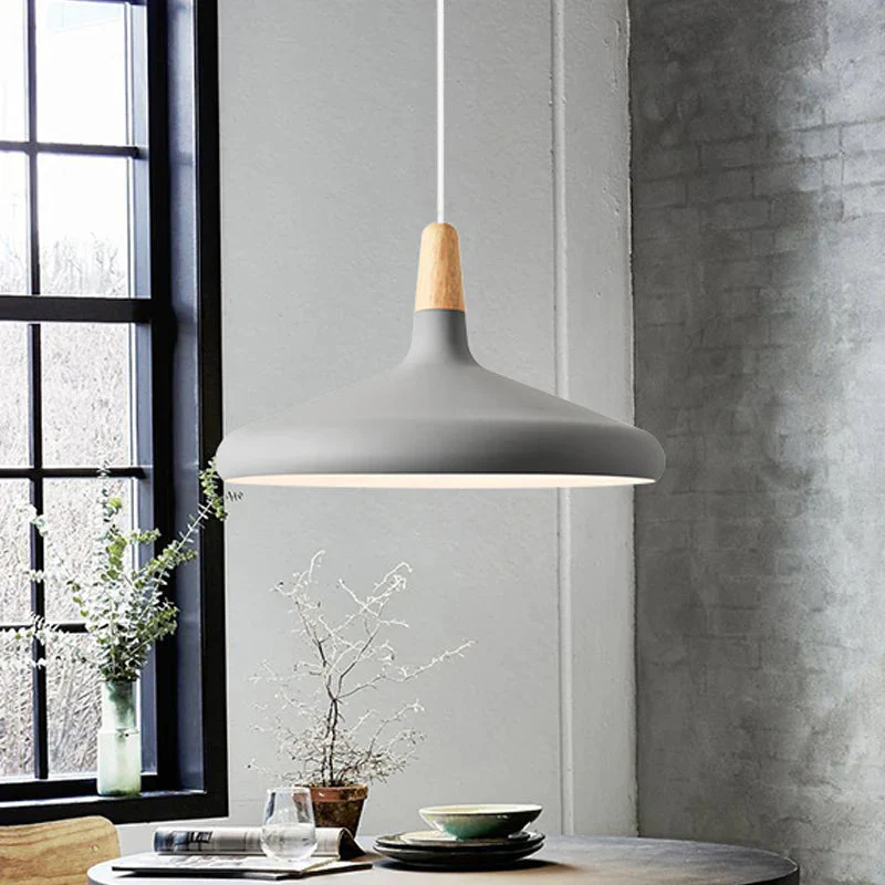 Contemporary Conical Colorful Metal Pendant Lamp - Image 19