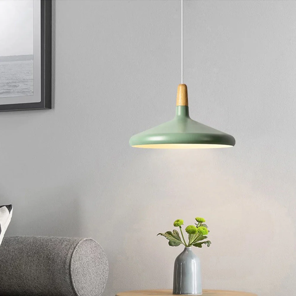 Contemporary Conical Colorful Metal Pendant Lamp - Image 23