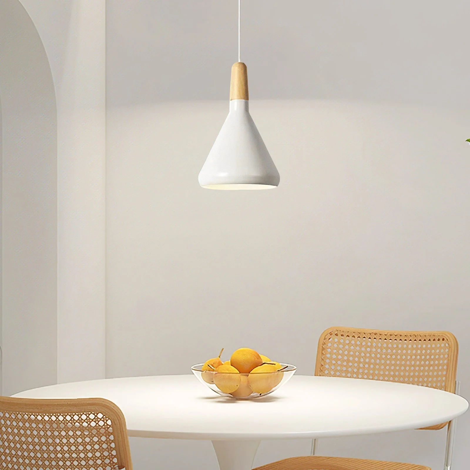 Contemporary Conical Colorful Metal Pendant Lamp - Image 4