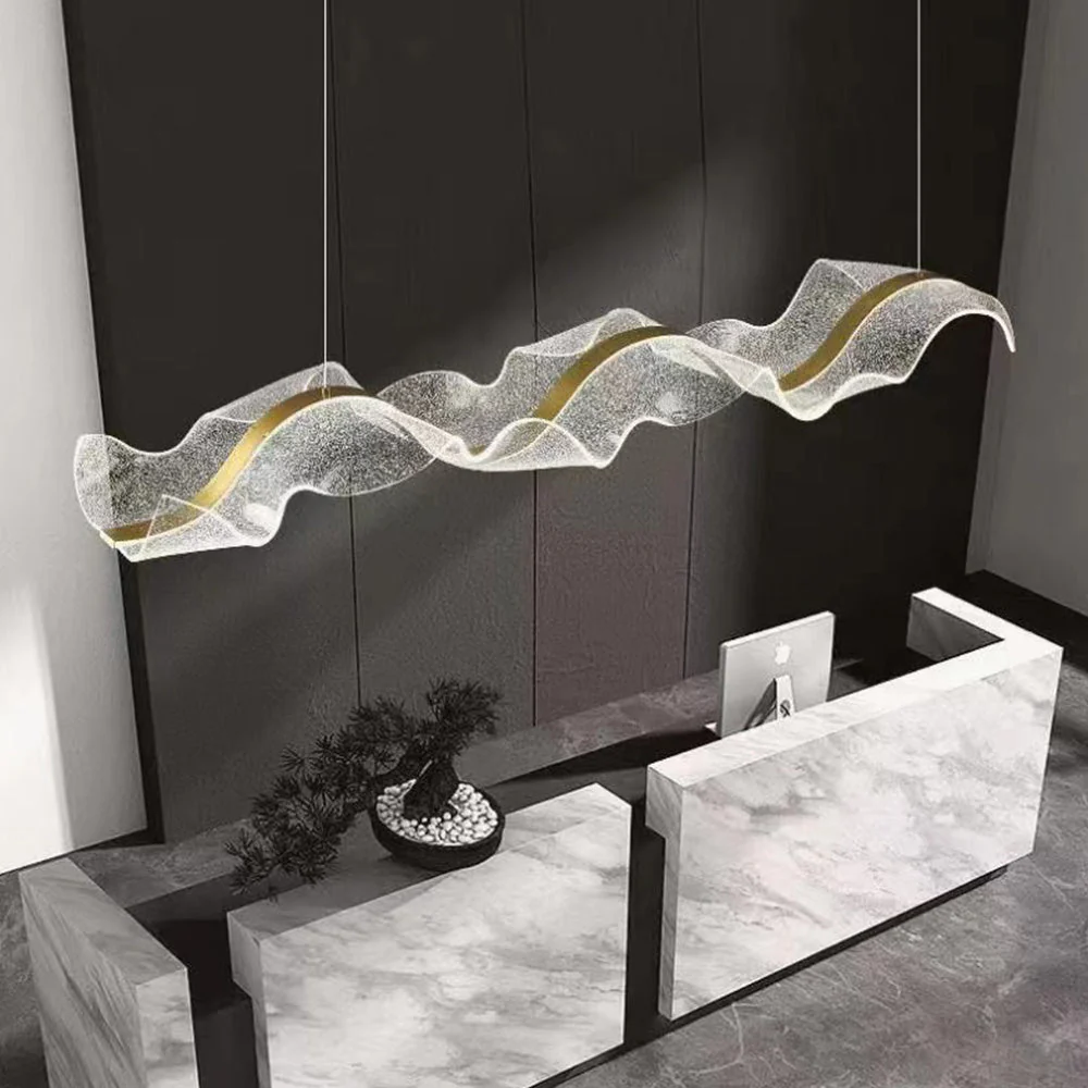 Contemporary Creative Water Ripple Pendant Light - Image 14