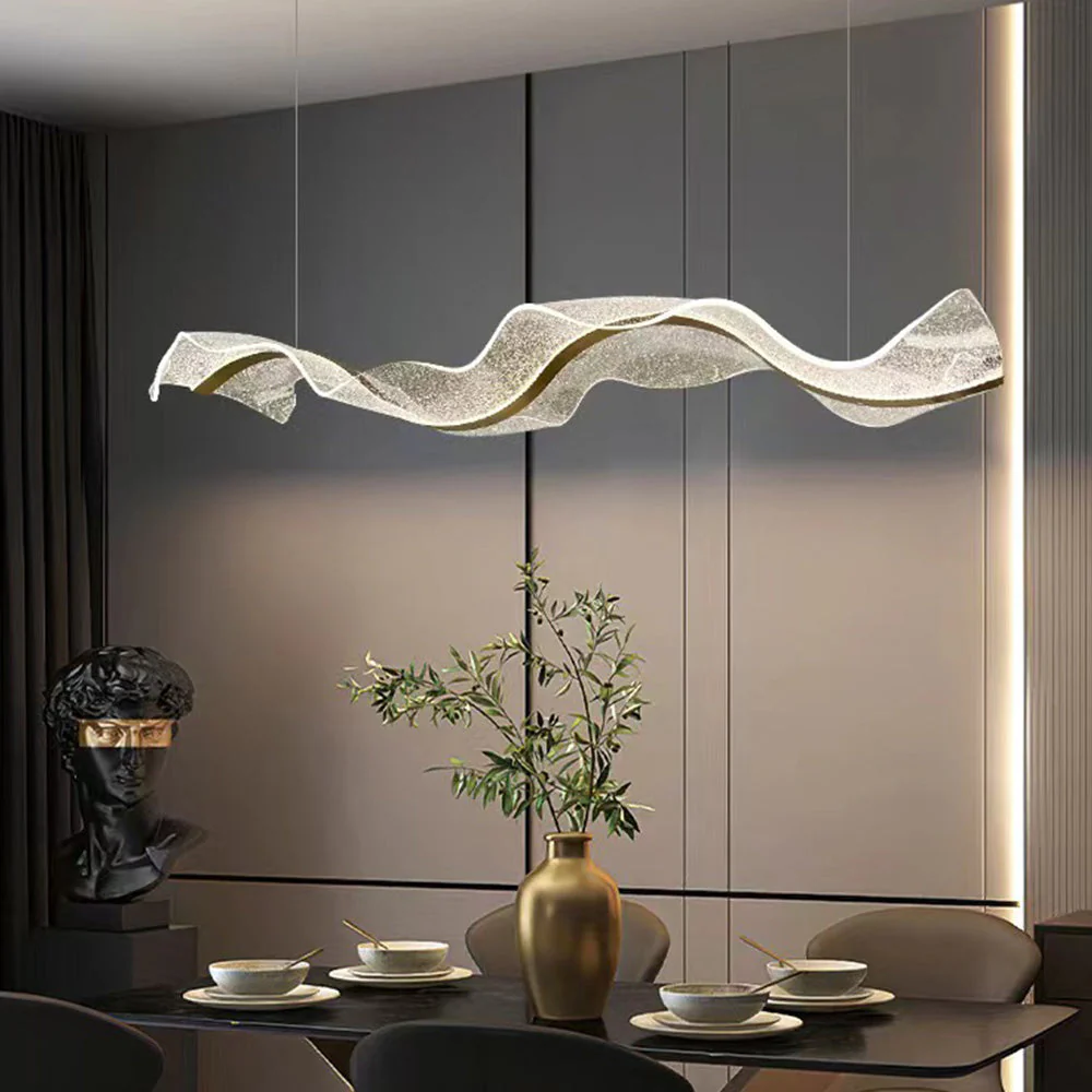 Contemporary Creative Water Ripple Pendant Light - Image 15