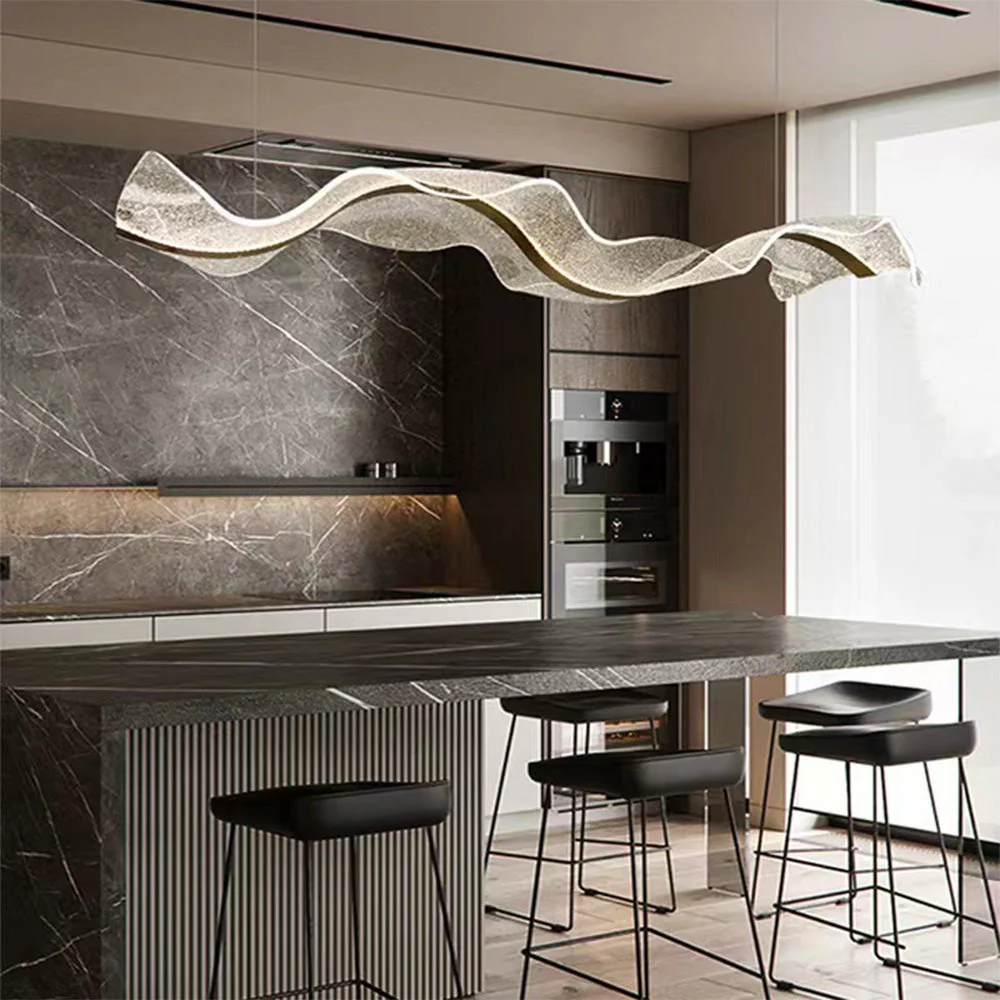 Contemporary Creative Water Ripple Pendant Light - Image 3