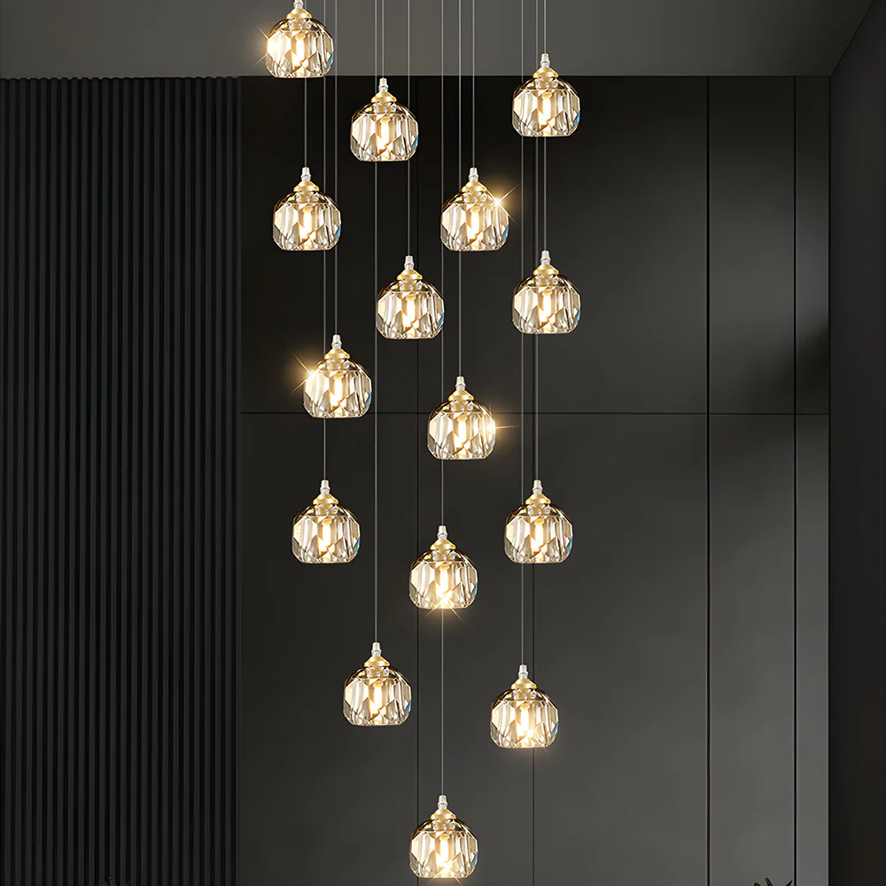 Contemporary Gold Aluminum Living Room Pendant Lights - Image 15