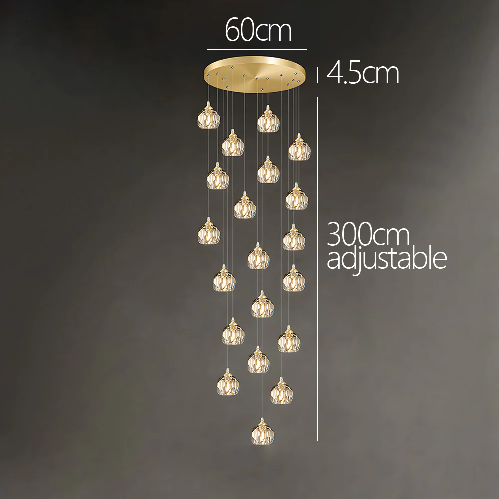 Contemporary Gold Aluminum Living Room Pendant Lights - Image 21