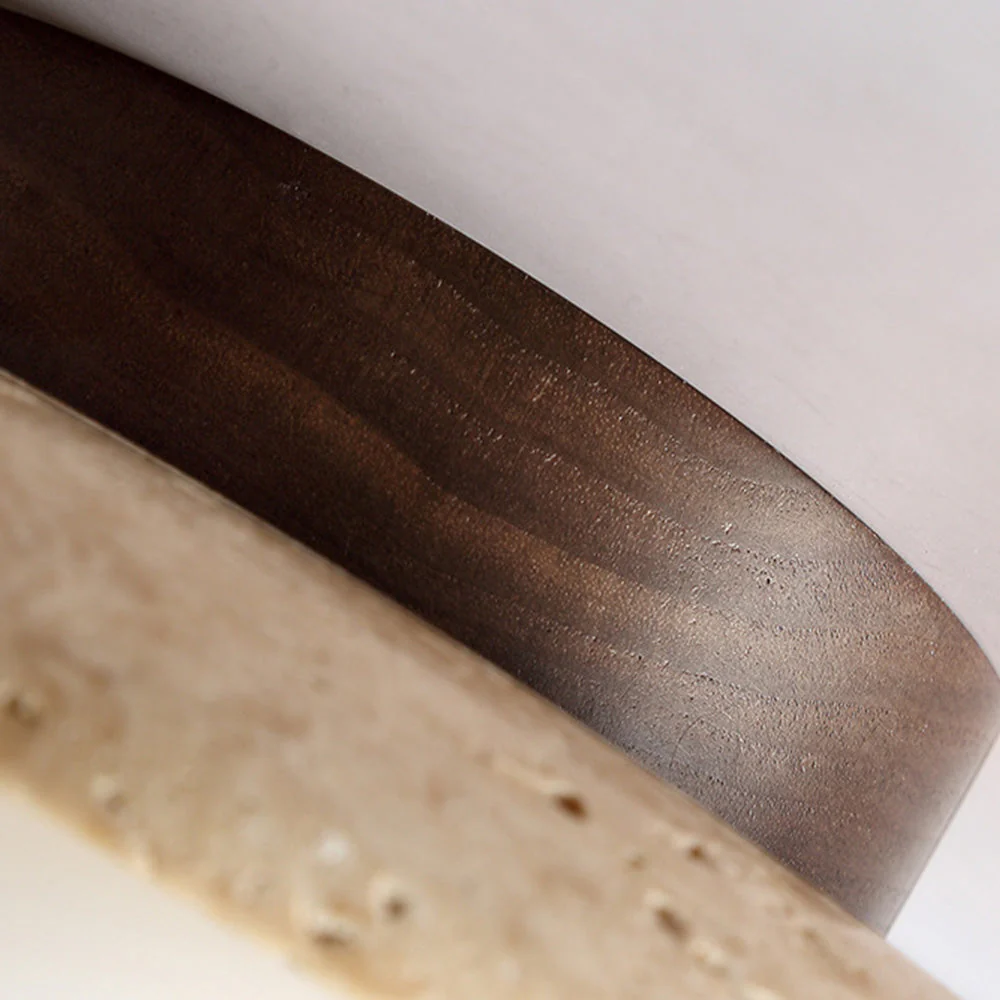 Contemporary Industrial Beige Stone Wall Light - Image 11