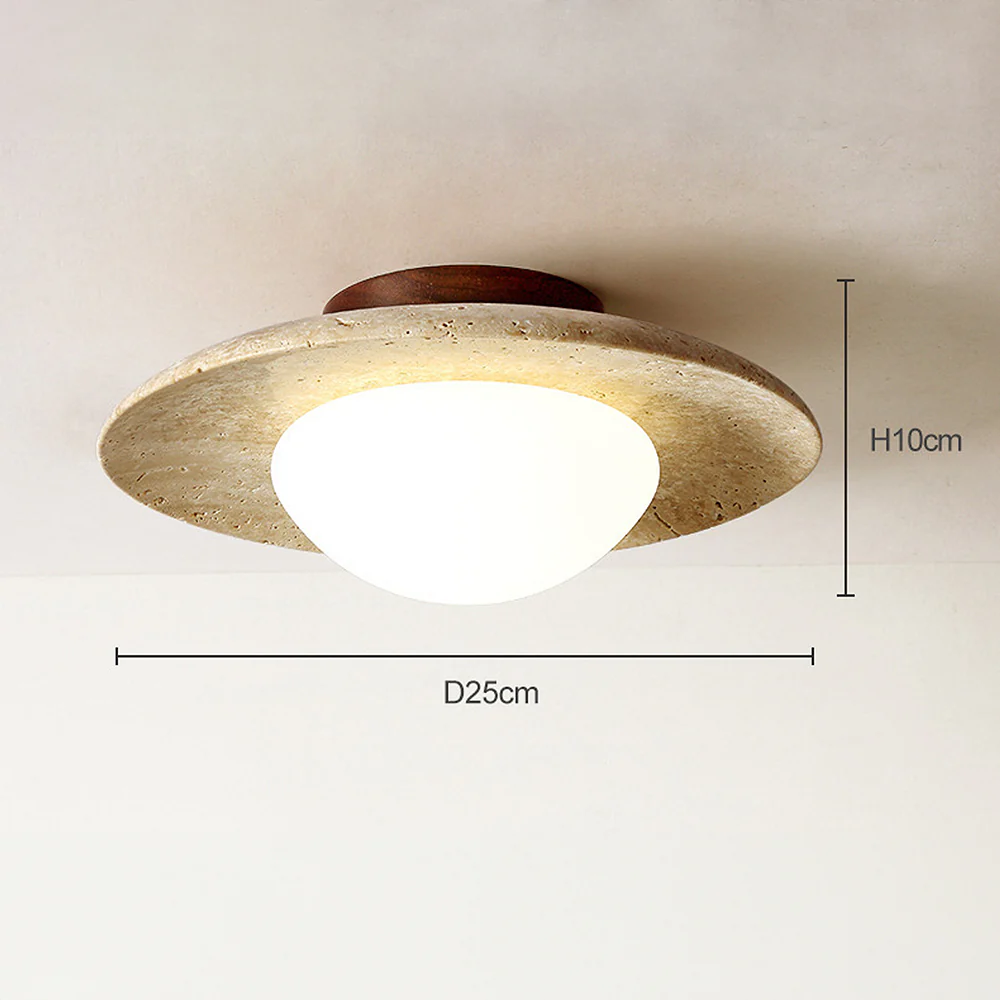 Contemporary Industrial Beige Stone Wall Light - Image 27
