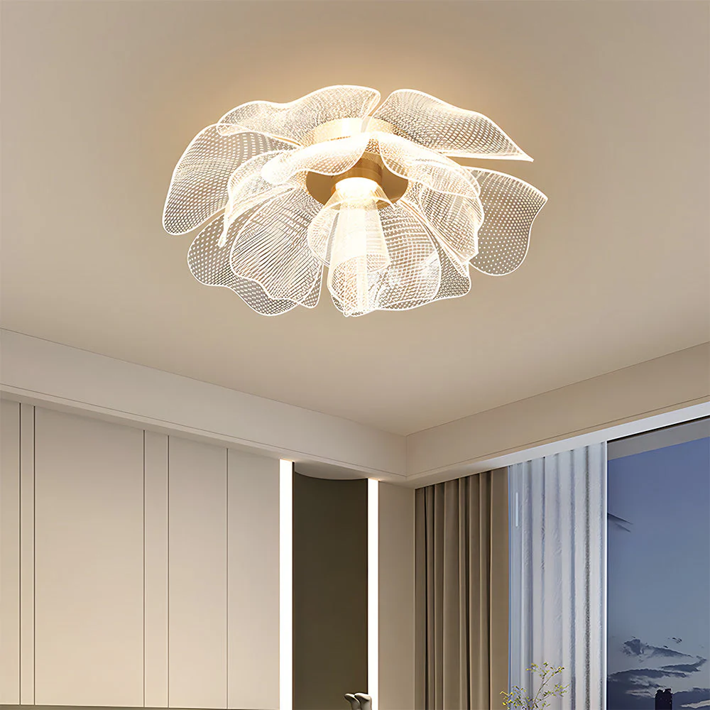 Contemporary LED Flower Design Ceiling Light for Bedroom - Image 11