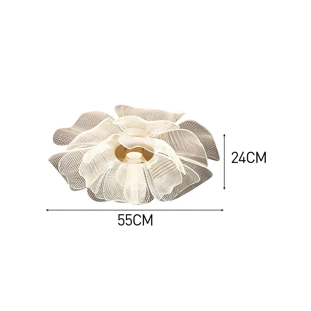 Contemporary LED Flower Design Ceiling Light for Bedroom - Image 22