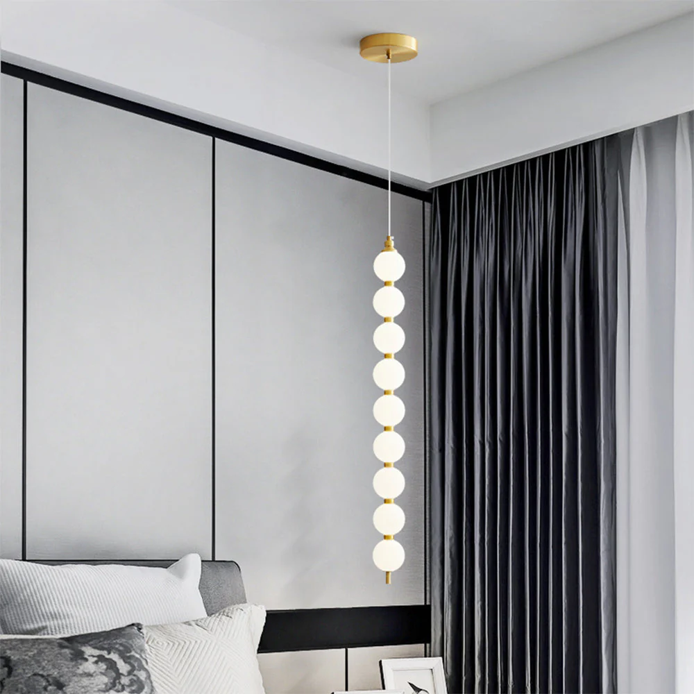 Contemporary LED White Ball Pendant Light - Image 14