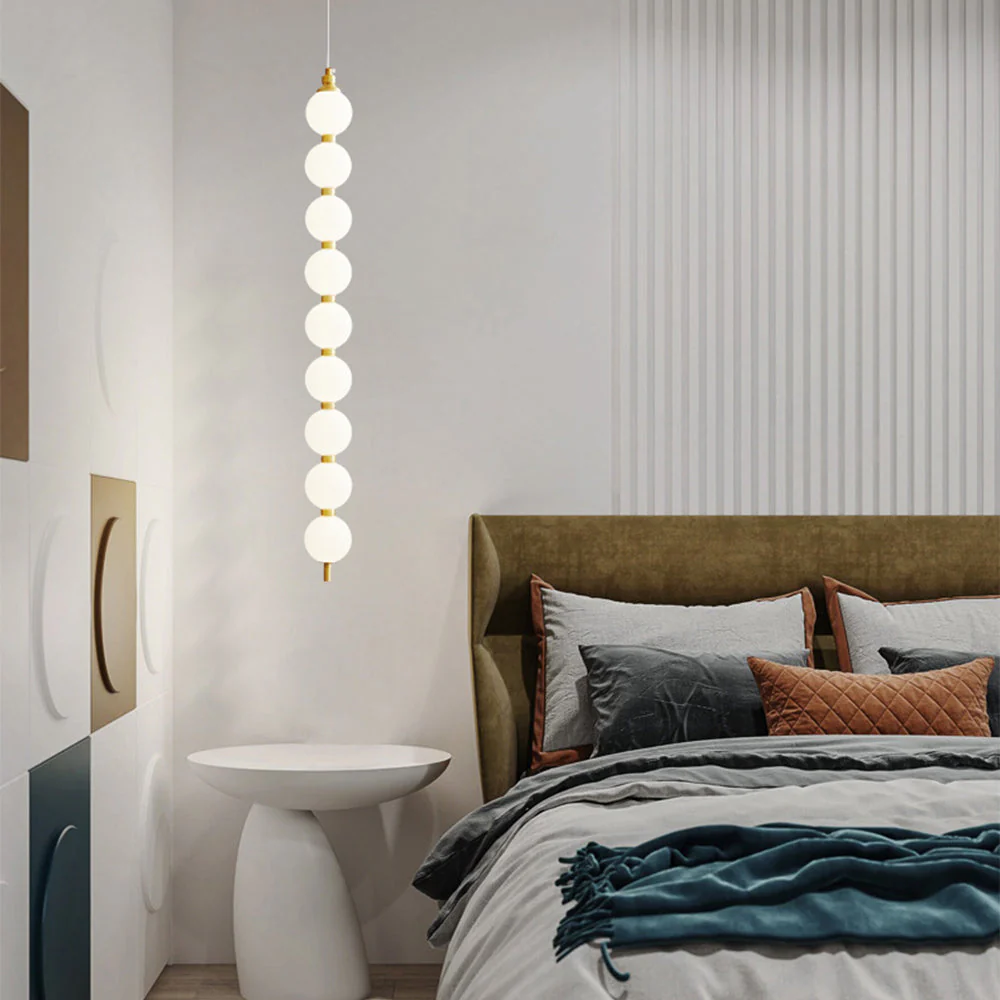 Contemporary LED White Ball Pendant Light - Image 16