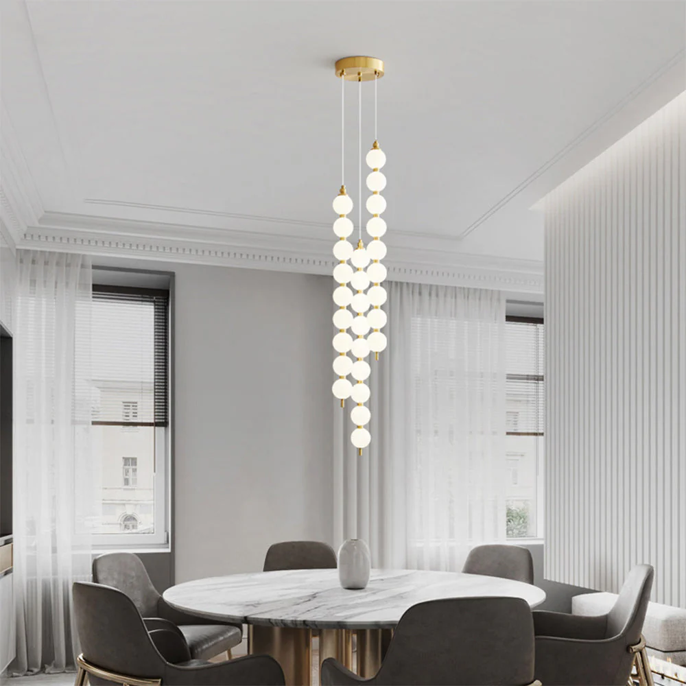 Contemporary LED White Ball Pendant Light - Image 17