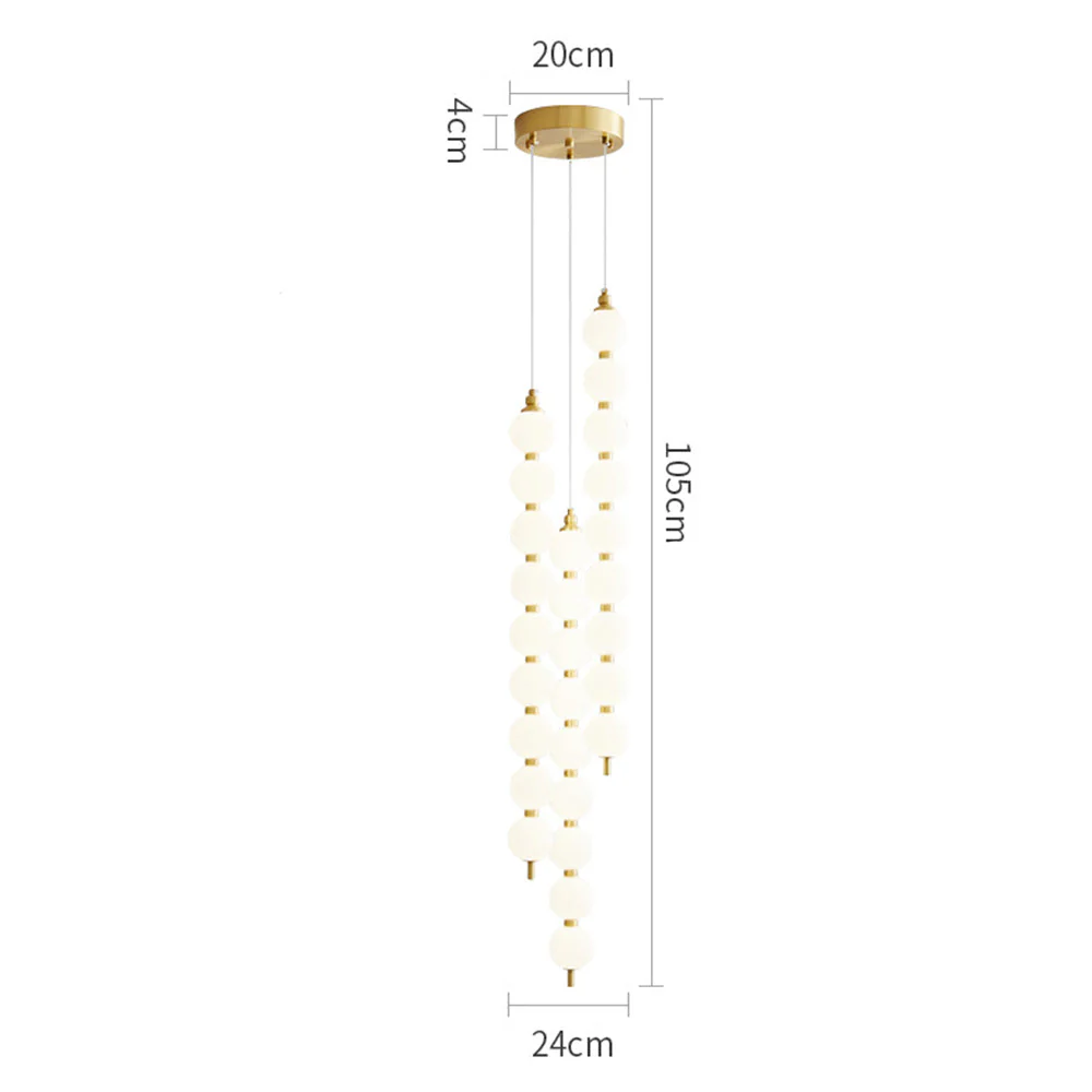 Contemporary LED White Ball Pendant Light - Image 19