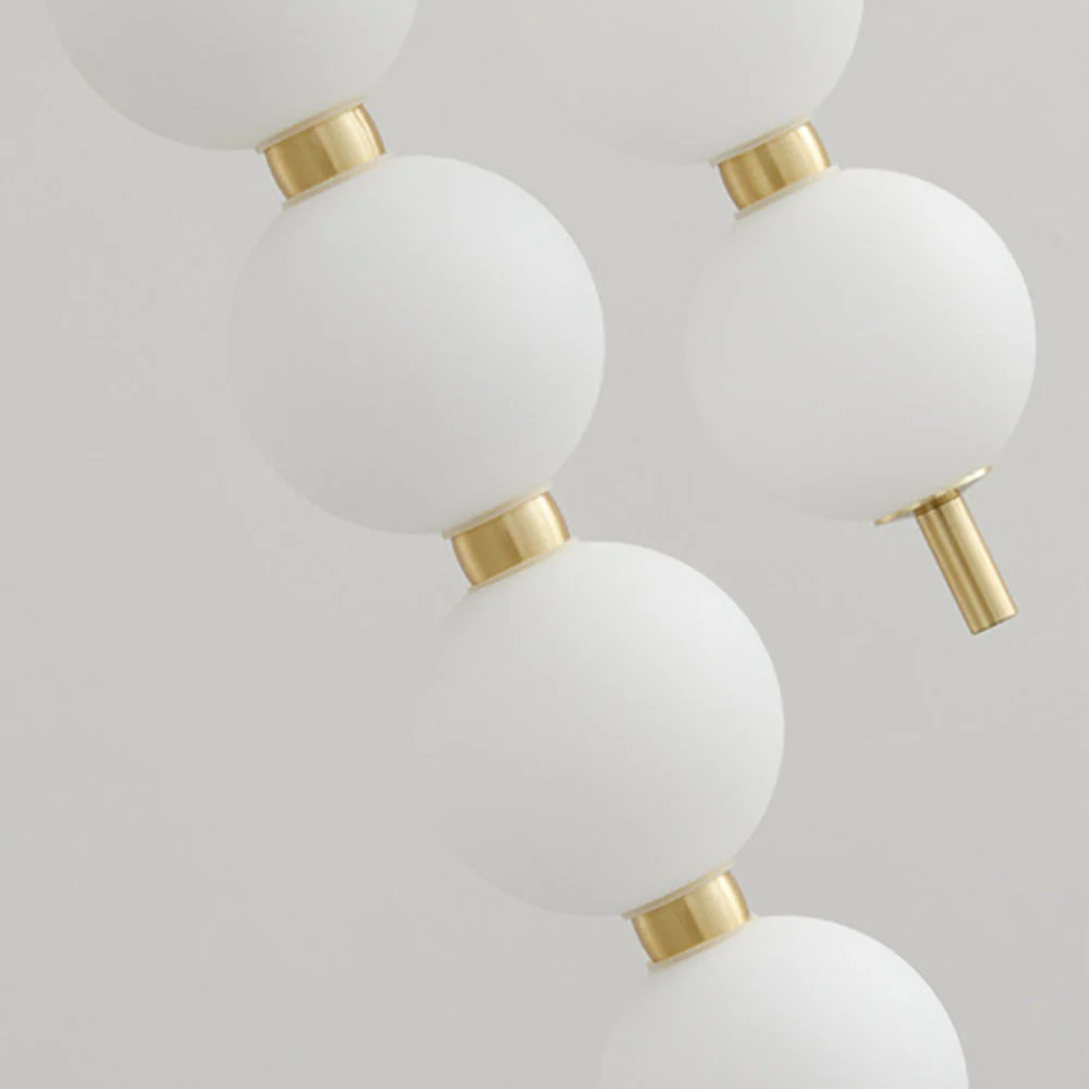 Contemporary LED White Ball Pendant Light - Image 5