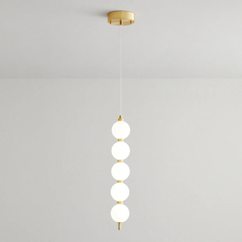 Contemporary LED White Ball Pendant Light - Image 8