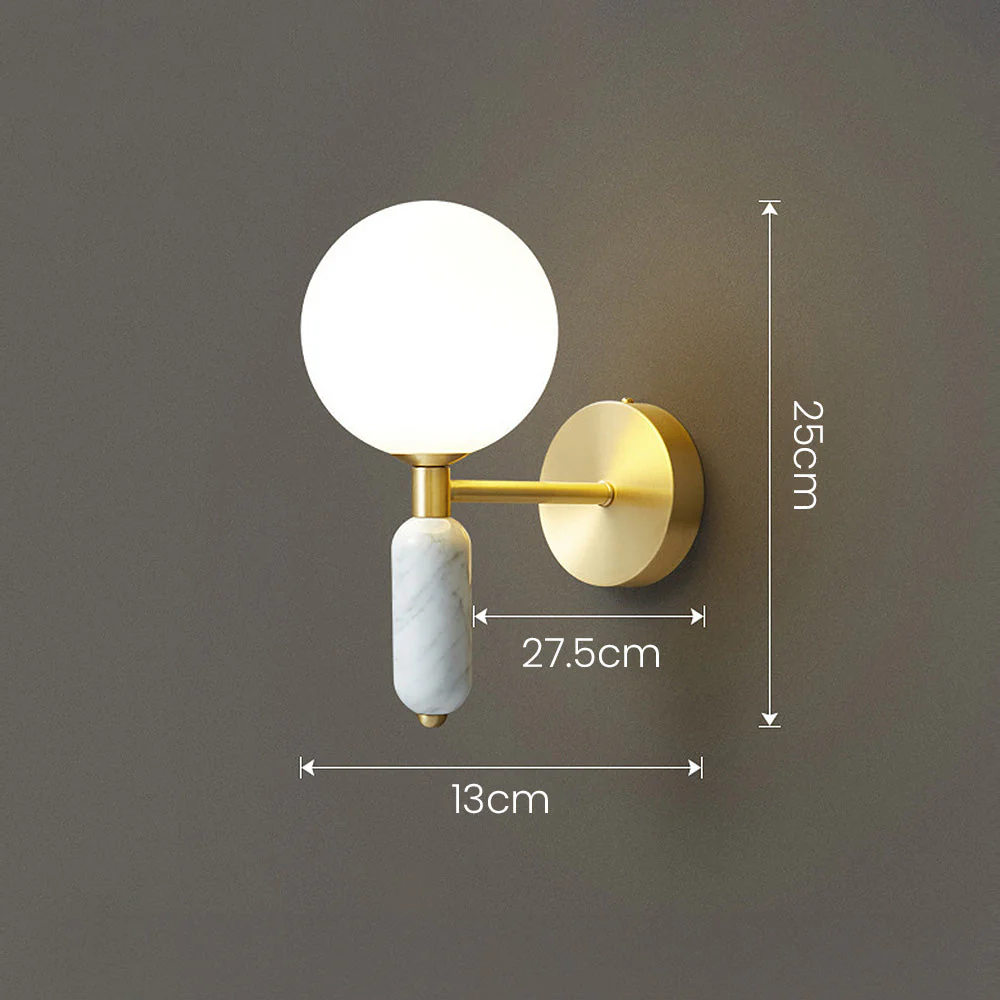 Contemporary Marble Bedside Wall Light - Image 4