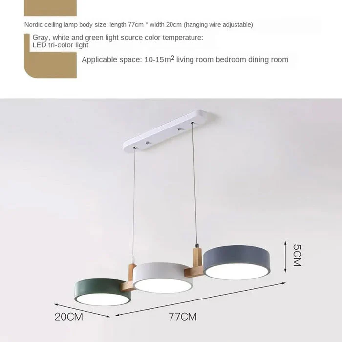 Modern Three Heads Creative Pendant Light - Image 3