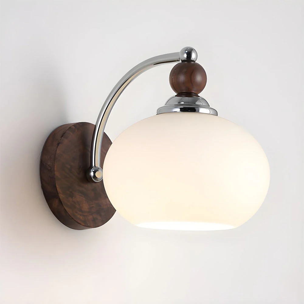 Contemporary Mushroom Glass Shade Wall Light - Image 7