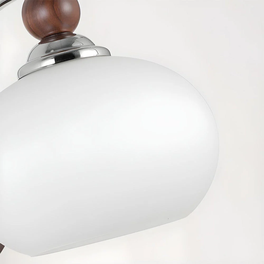 Contemporary Mushroom Glass Shade Wall Light - Image 9
