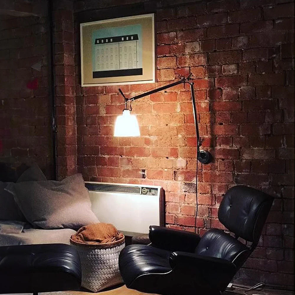 Contemporary Rotatable Silver Wall Light - Image 4
