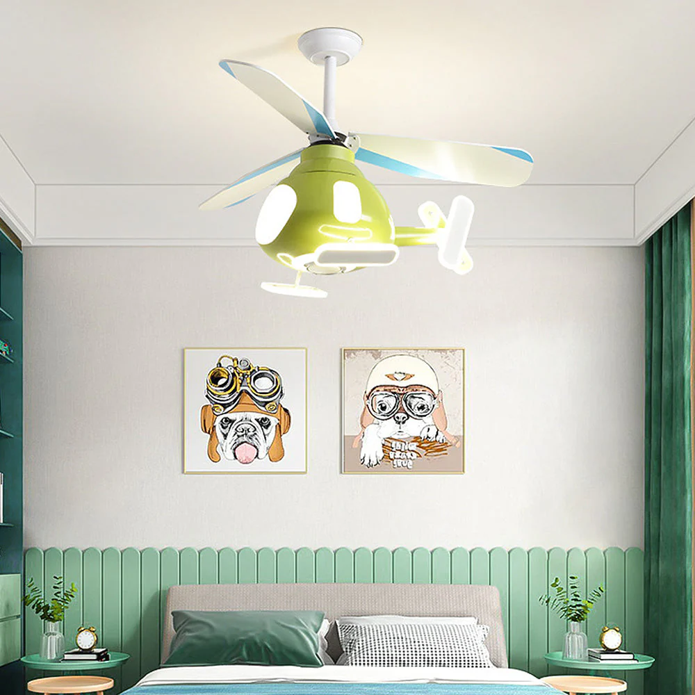 Contemporary Rotocopter Ceiling Fans with LED Lights - Image 6