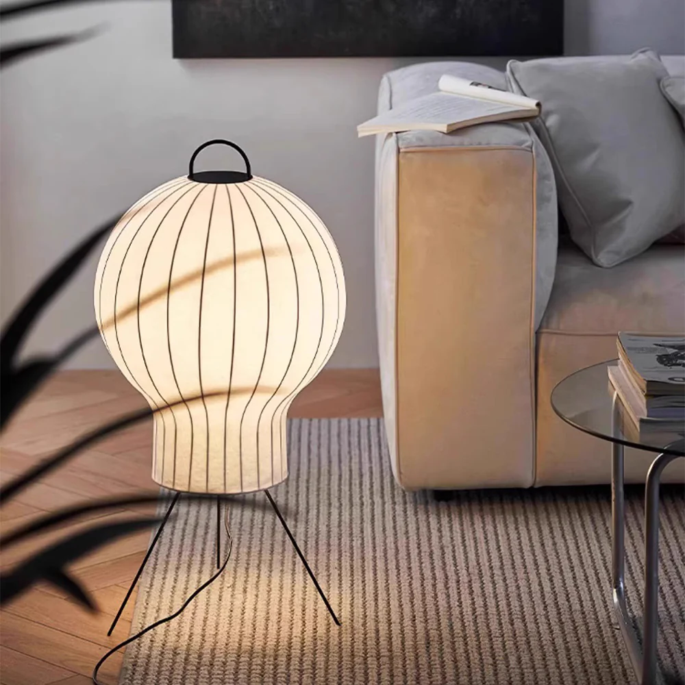Contemporary Silk Hot Air Balloon Floor Lamp - Image 9