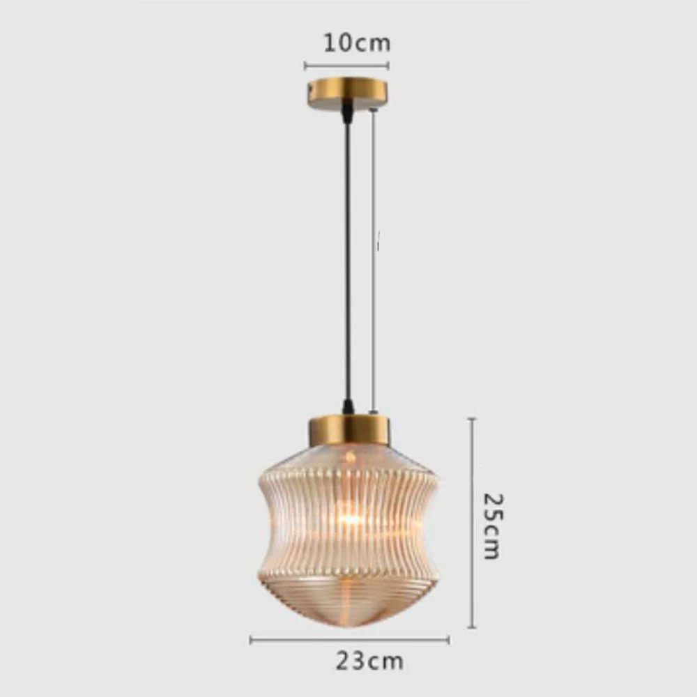 Contemporary Simple Clear Glass Pendant Lamp - Image 10