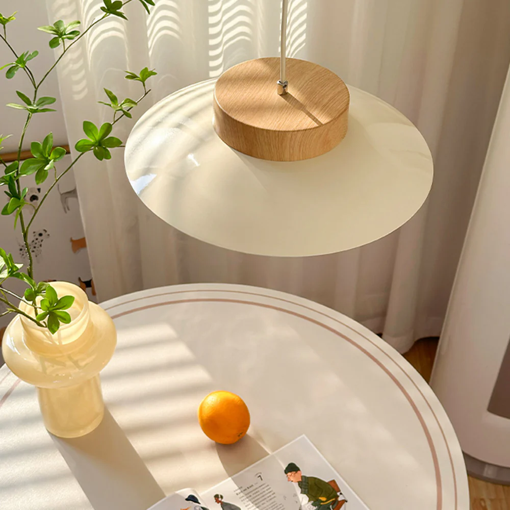 Cream Glutinous Rice Ball Bowl Pendant Light - Image 6