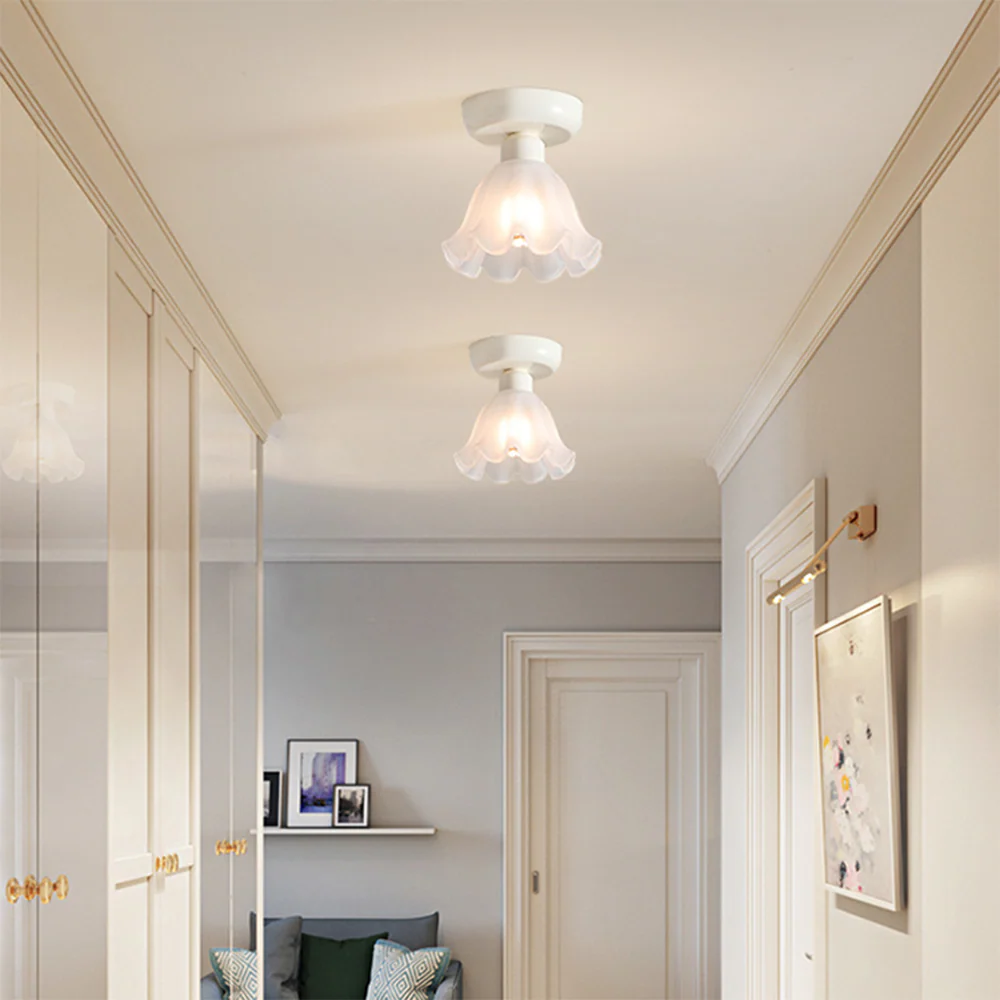 Cream Pumpkin Creative Corridor Aisle Ceiling Light - Image 11