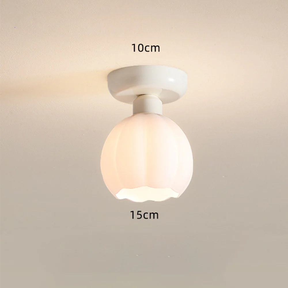 Cream Pumpkin Creative Corridor Aisle Ceiling Light - Image 15