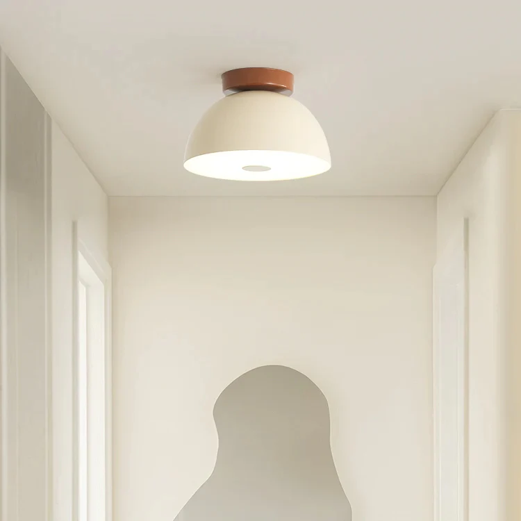 Cream Retro Iron Aisle Ceiling Lamp - Image 12