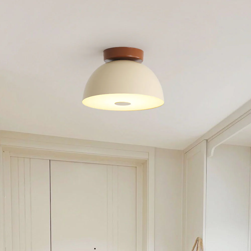 Cream Retro Iron Aisle Ceiling Lamp - Image 13