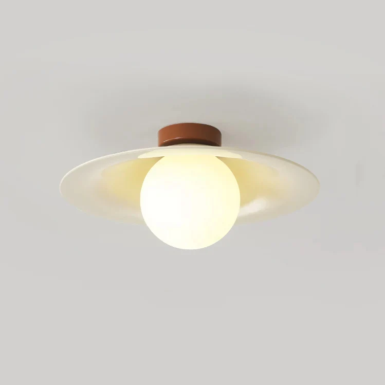 Cream Retro Iron Aisle Ceiling Lamp - Image 17