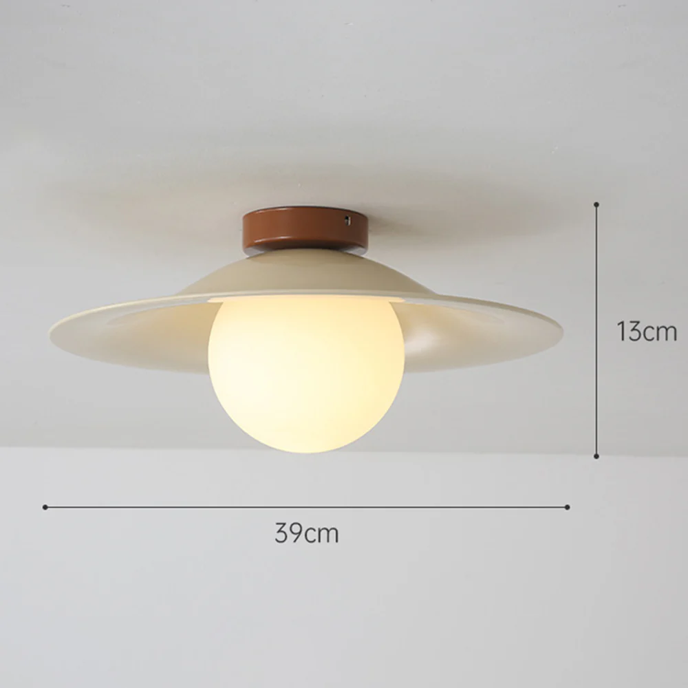 Cream Retro Iron Aisle Ceiling Lamp - Image 23