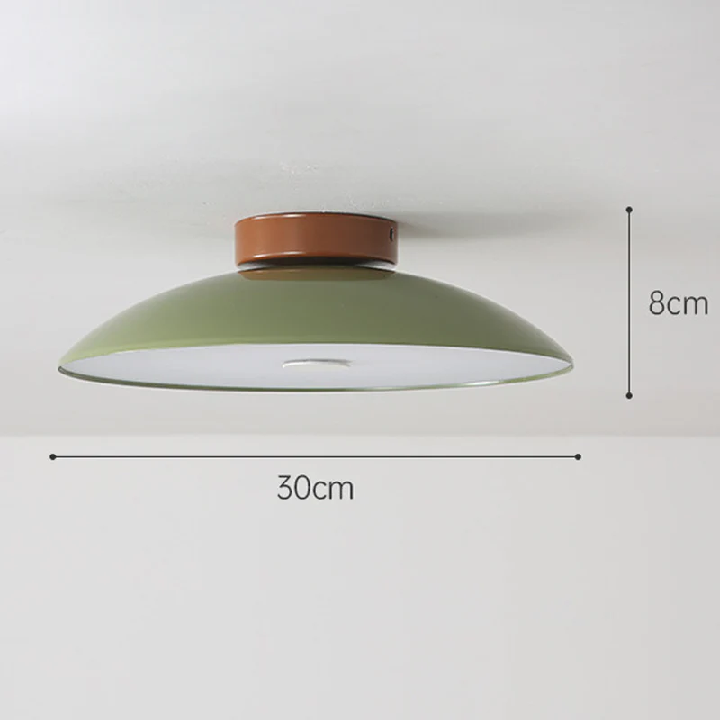 Cream Retro Iron Aisle Ceiling Lamp - Image 5