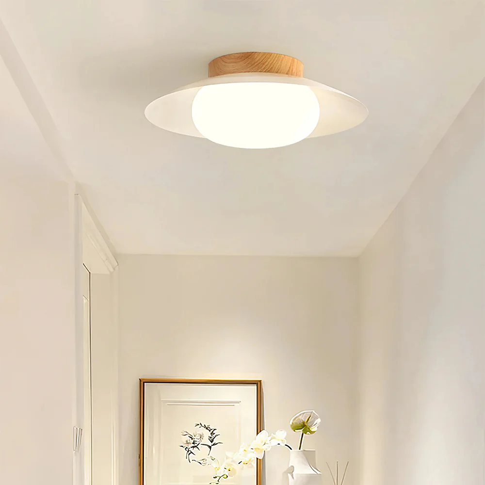 Cream Round White Ceiling Light