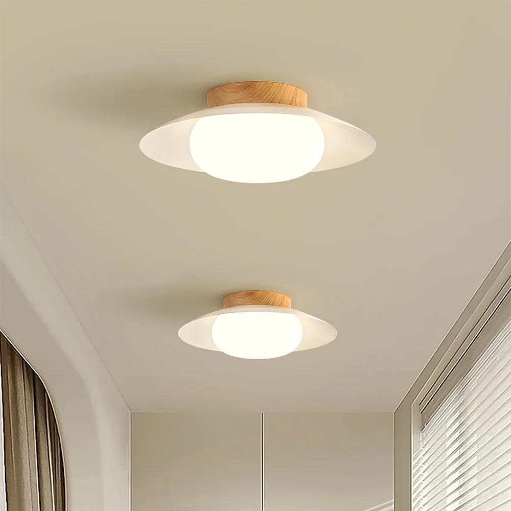 Cream Round White Ceiling Light - Image 10