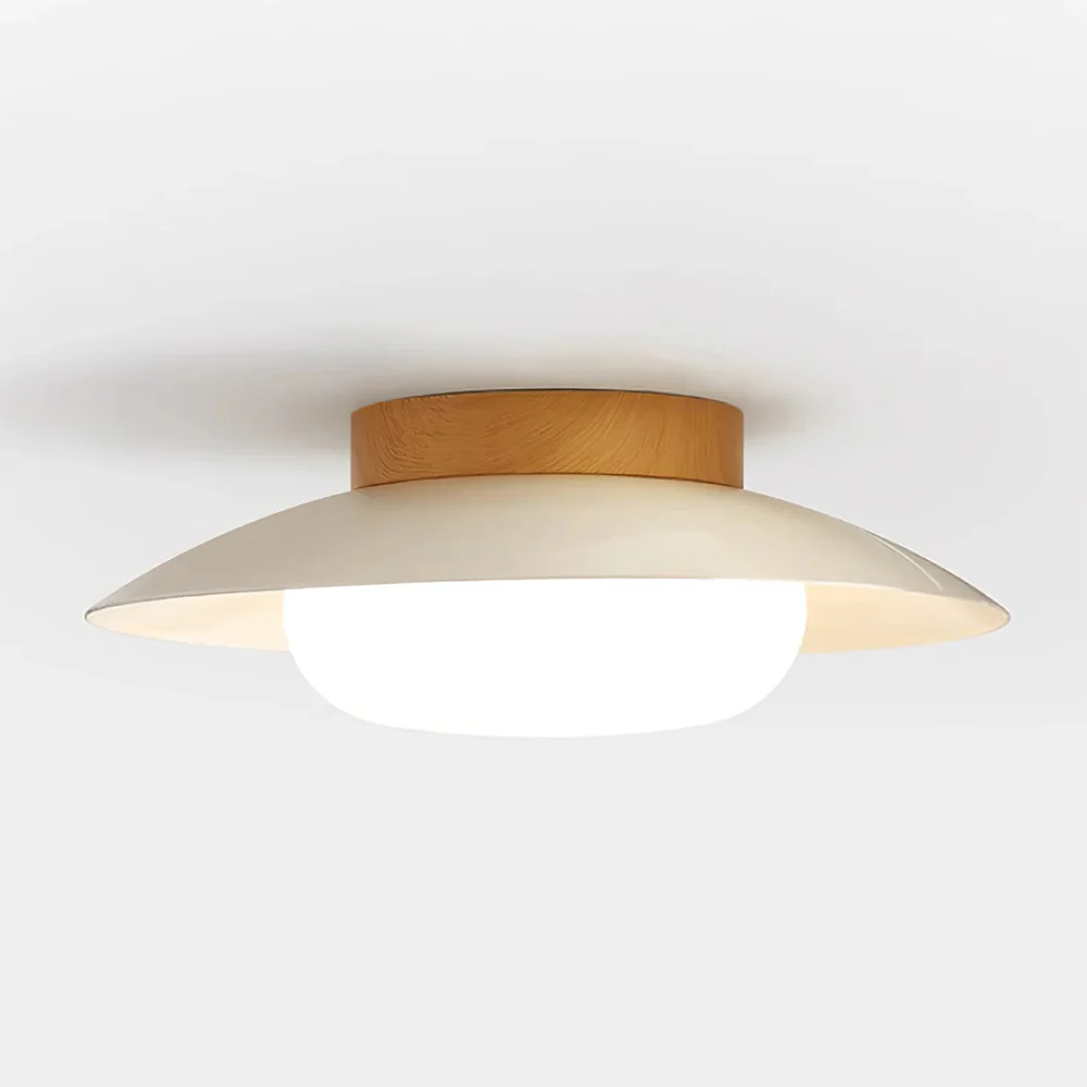 Cream Round White Ceiling Light - Image 19