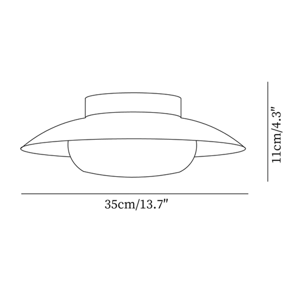 Cream Round White Ceiling Light - Image 24
