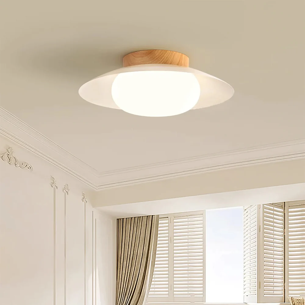 Cream Round White Ceiling Light - Image 5