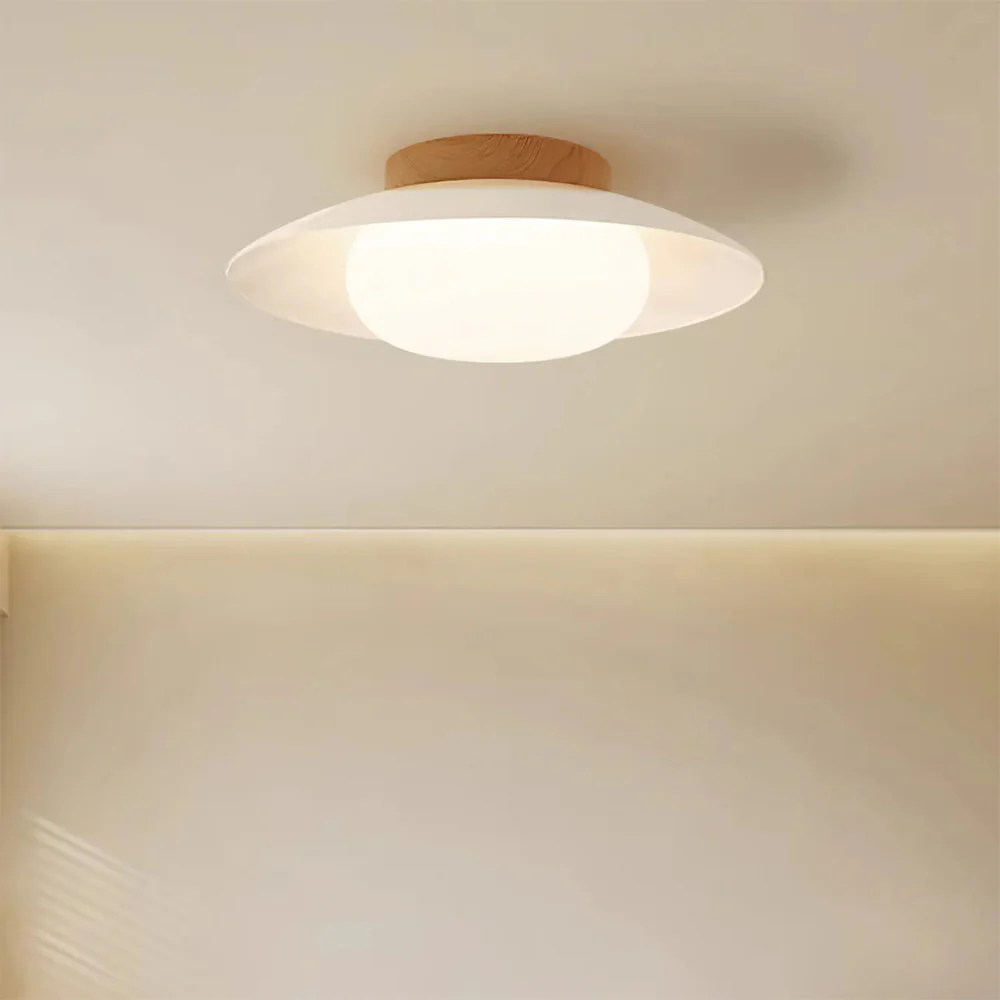 Cream Round White Ceiling Light - Image 7